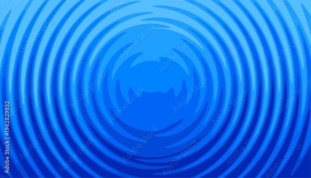 Obraz premium abstract blue water ripple pattern with concentric circular waves fluid motion gradient background