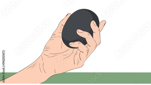 Hand Holding Black Avocado - Healthy Food Ingredient for Recipes & Nutrition