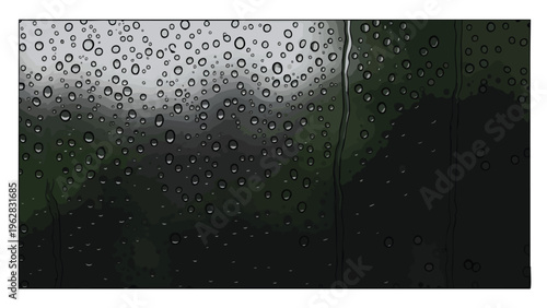 Raindrops on Window Glass - Moody Atmosphere & Weather Backgrounds