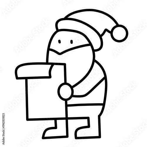 Santa Claus Icon Vector