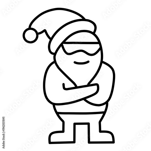 Santa Claus Icon Vector