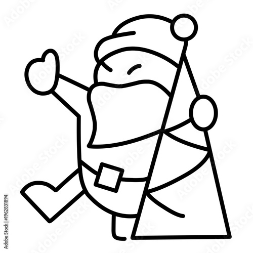 Santa Claus Icon Vector
