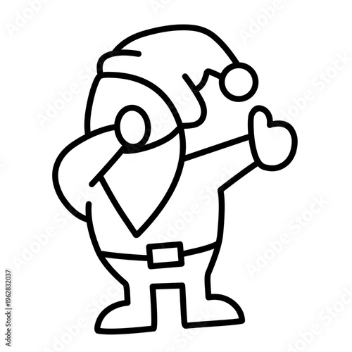 Santa Claus Icon Vector