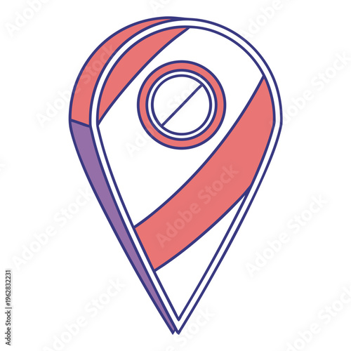 Free Download Restricted location map pin marker with forbidden sign concept vector illustration for no entry area warning symbol design - GFXLoad