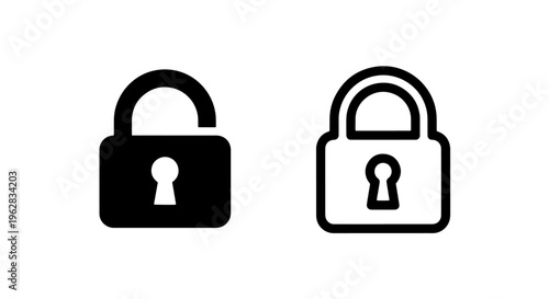Digital data lock icon: essential web protection and privacy vector