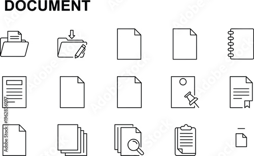 Castle and fortress icon set featuring medieval tower designs, fairytale palace silhouettes, defensive stone walls, and ancient kingdom architectural symbols.