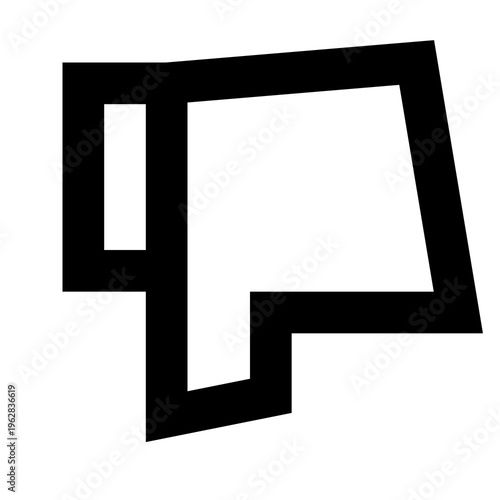 Thumb down icon for dislike, rejection, disapproval, or negative feedback. Perfect for apps, websites, and dashboards needing bold, minimal, sharp black icons to indicate decline or disagreement.