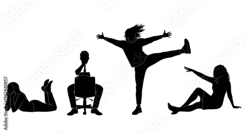 Dynamic Startup Creativity & Movement Silhouette