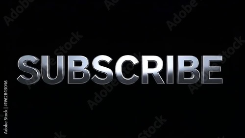 Subscribe button with electric lightning effect on a dark background for social media and video content.