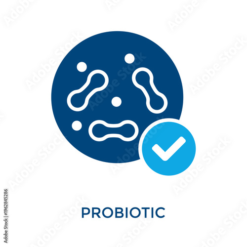 Probiotic Icon Dual Tone Style. Vector Illustration For Graphic Design