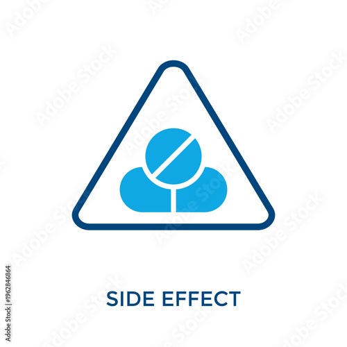 Side Effect Icon Dual Tone Style. Vector Illustration For Graphic Design