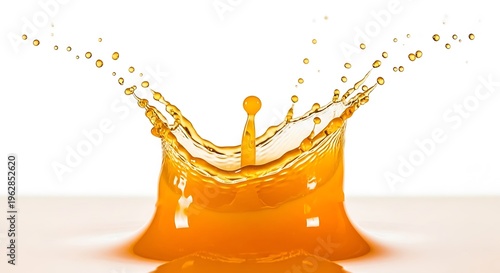 Orange Juice Splash - A Refreshing Burst of Citrus Flavor.