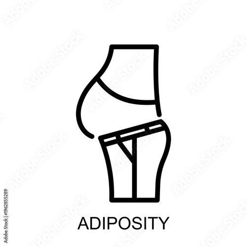 METABOLIC SYNDROME Adiposity Icon – Metabolic Syndrome Medical Concept