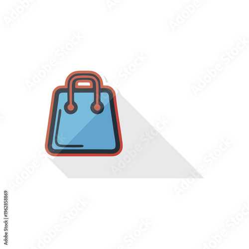 Small Handbag Casting Shadow On Surface Background