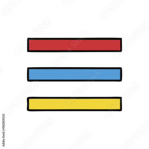 Horizontal Bar Arrangement Serving As UI Separator