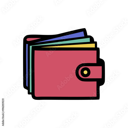 Layered Accountant In Multicolor Wallet Arrangement