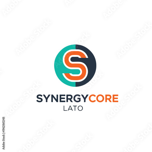 Modern logo featuring an "S" inside a circle, with accompanying text