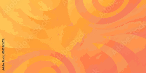 Abstract background with swirling orange and yellow brushstrokes