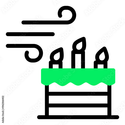 Birthday Cake Blowing
