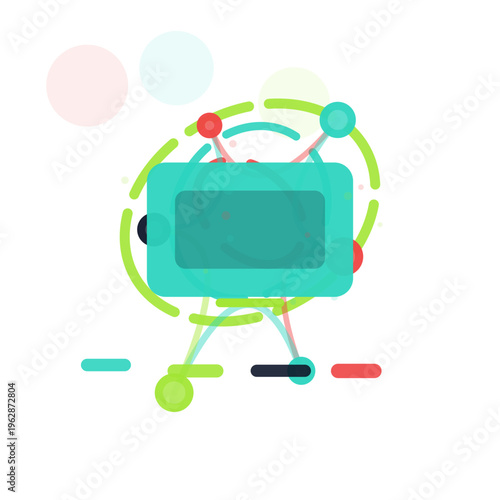 Voice Command Dashboard sleek collaboration vector