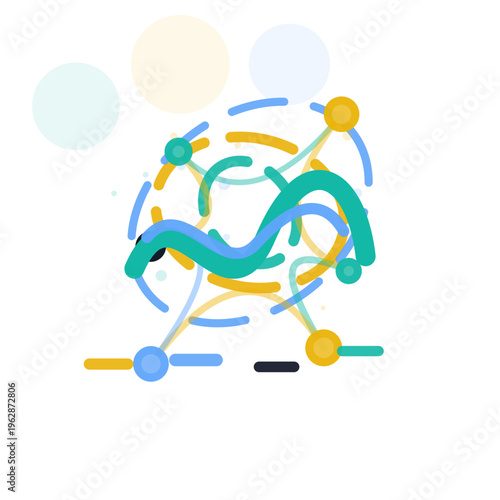 Audio Prompt Flow Panel bold editorial vector