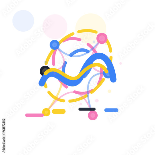 Remote Pairing Workspace vibrant assistive vector