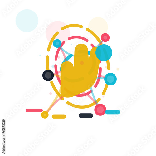 Quiet Signal Indicator vibrant assistive vector