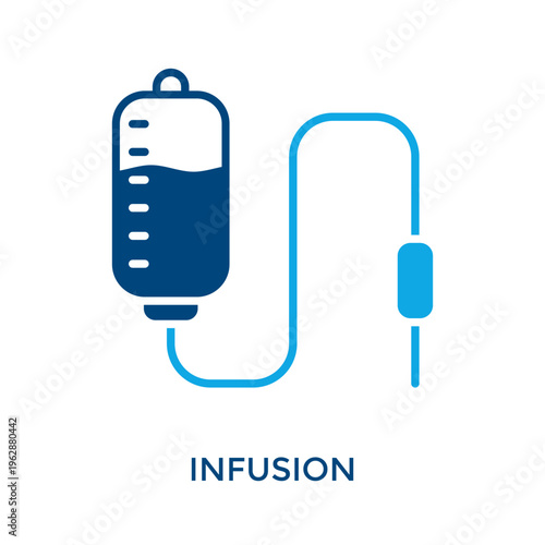 Infusion Icon Dual Tone Style. Vector Illustration For Graphic Design