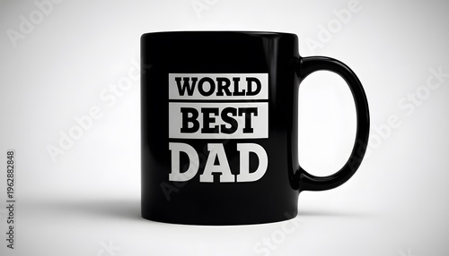 World's best dad fathers day gift ideas black coffee mug