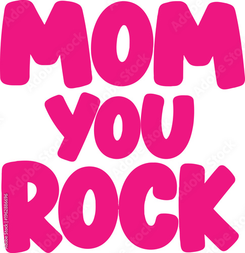 Beautiful forever my mom handwritten text in elegant cursive font design