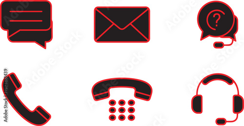 Secure communication icons featuring lock concepts for safety and protection
