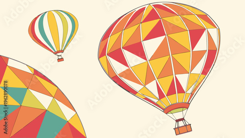 colorful hot air balloon