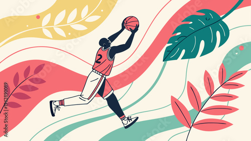 vector illustration of a girl with a scarf