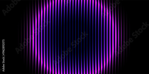 Foto Abstract Glassy Purple and Blue Gradient Light on Dark Background