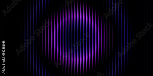 Abstract Glassy Purple and Blue Gradient Light on Dark Background