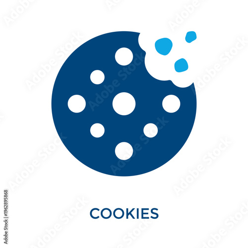 Cookies Icon Dual Tone Style. Vector Illustration For Graphic Design