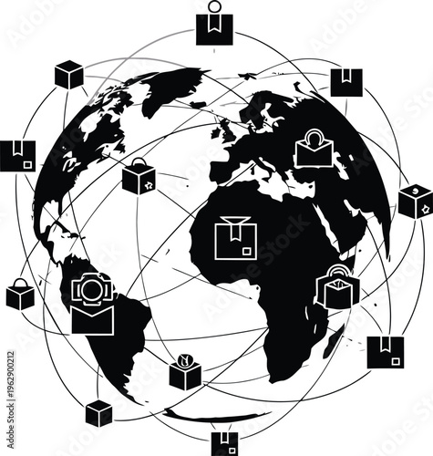 Global E-commerce Network on Earth