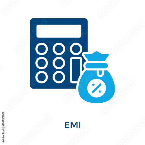 Emi Icon Dual Tone Style. Vector Illustration For Graphic Design