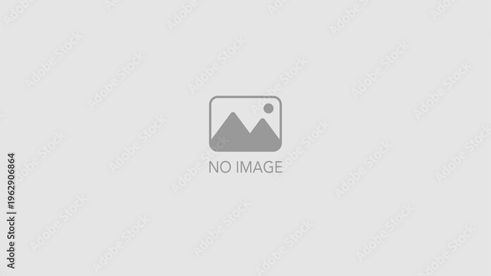 Fototapeta premium 写真アイコンイラスト入り NO IMAGE 写真ダミー用素材 16:9サイズ