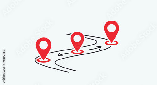 Route planning with multiple destination points and turns