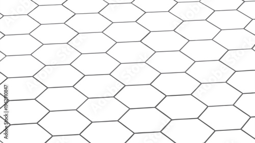 Geometric pattern featuring an array of interlocking hexagonal shapes forming a seamless tessellation across the entire surface