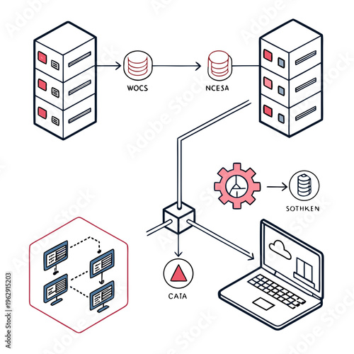 Data transfer and synchronization process