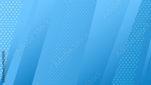 Quadro su tela Light blue radial sunburst summer background ライトブルーの夏向け放射状背景素材