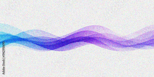 Abstract blue waves with purple and pink smoke swirls create a light vector illustration featuring a decorative water pattern and elegant curves in this artistic design
