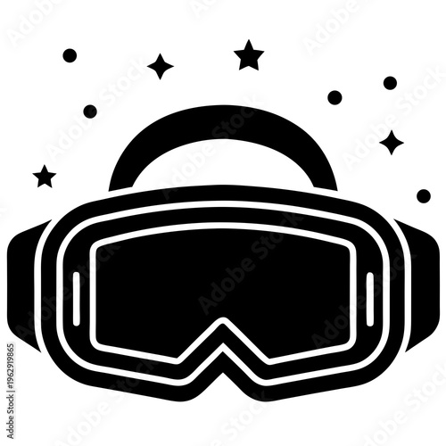 Versatile VR icon suitable for websites, apps, and technology presentations.