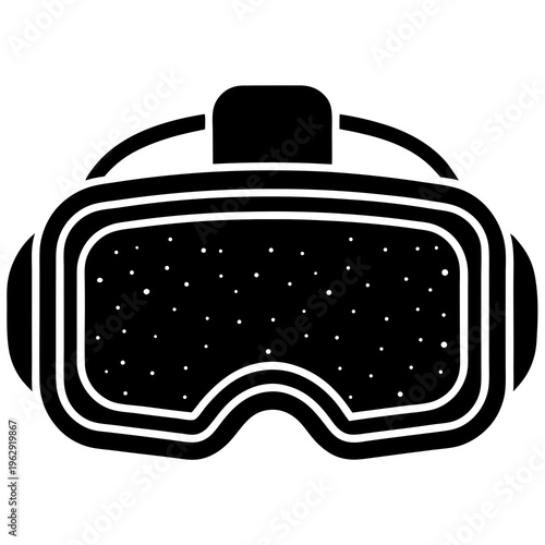 Virtual reality headset vector perfect for gaming and innovation projects.