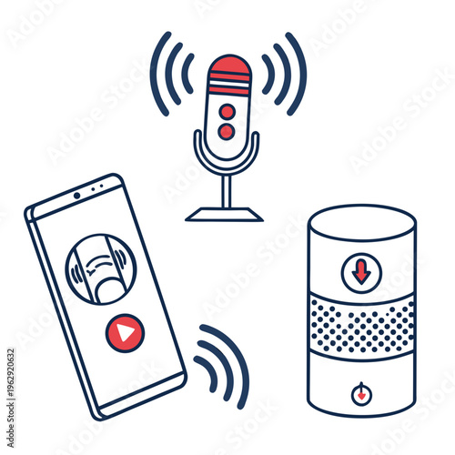 Podcast transmission to server