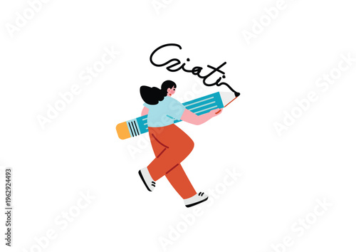 イラストレーターの女性のイラスト