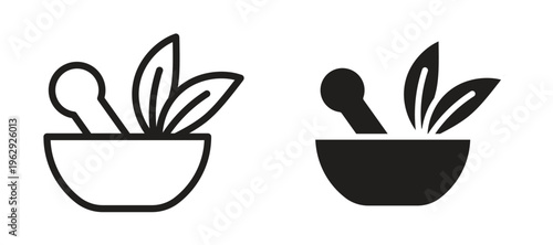 Herbal medicine icon vector design template and illustration EPS10.