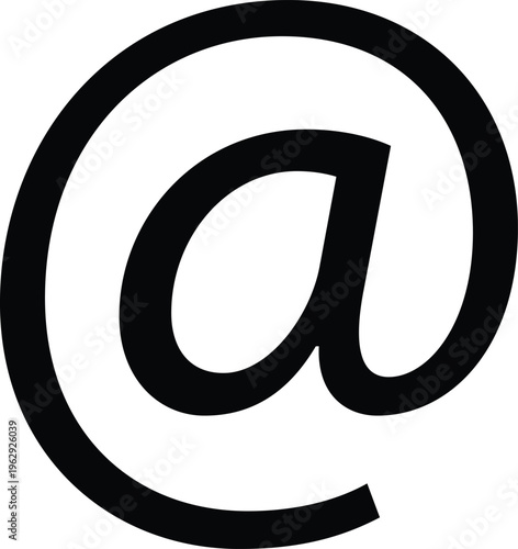 Minimalist Digital Address At Symbol Icon